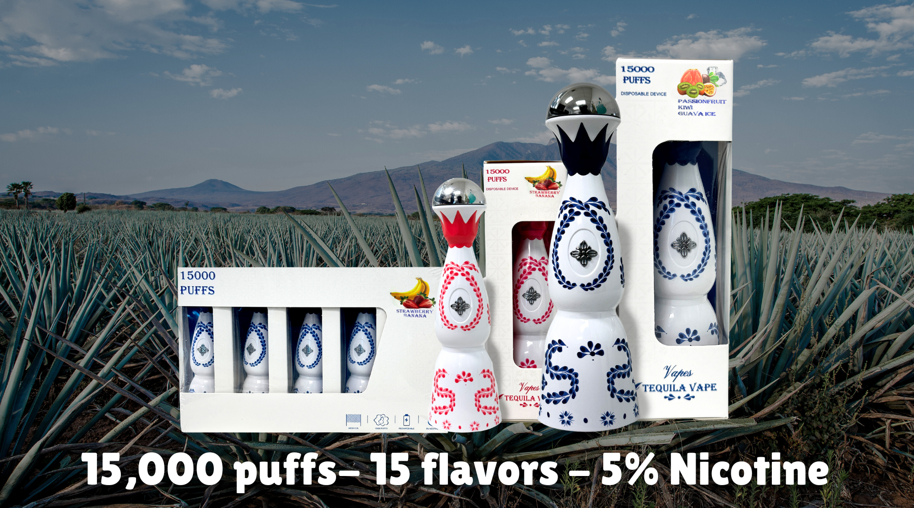 Discover The Largest Tequila Vape Collection: 15,000 Puffs of 5% Nicotine, Shipped Nationwide