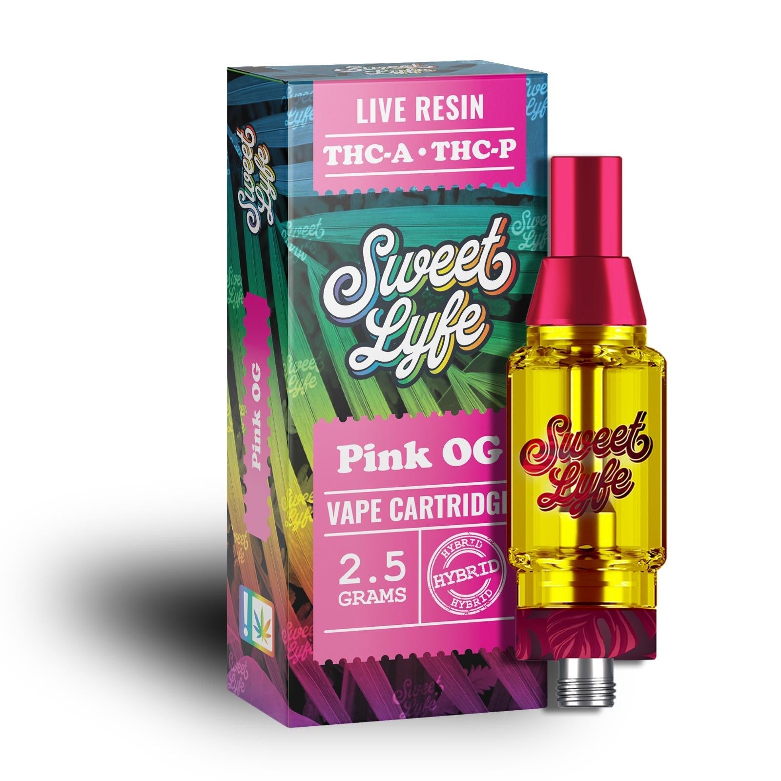 Vape Cartridges 2.5ml Infused with Live Resin THC-A THC-P - Pink OG - Sweet Lyfe Vape Cartridges 2.5ml Infused with Live Resin THC-A THC-P - Pink OG - Sweet Lyfe