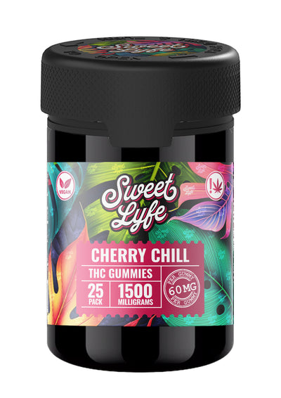 Vegan Gummies 1500 MG THC Blend - 4oz - Cherry Chill