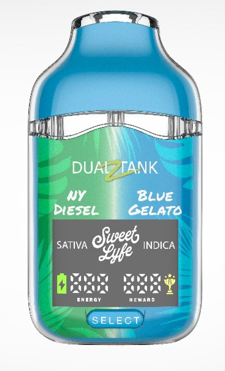 Sweet Lyfe Dual Tank – NY Diesel x Blue Gelato (2ML)