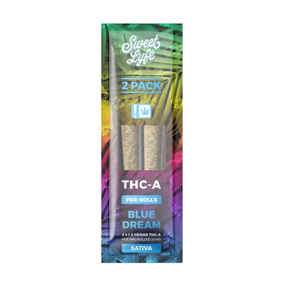 2 Pack Pre-Rolls Joint THC-A | Blue Dream - Sativa