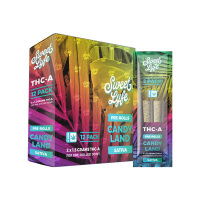 2 Pack Pre-Rolls Joint THC-A | Candy Land- Sativa