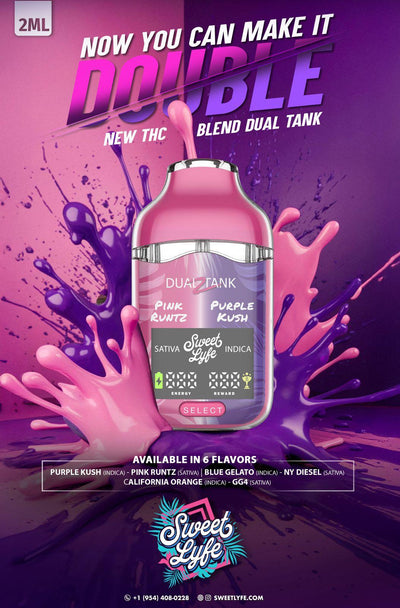 Sweet Lyfe Dual Tank – Pink Runtz x Purple Kush (2ML)