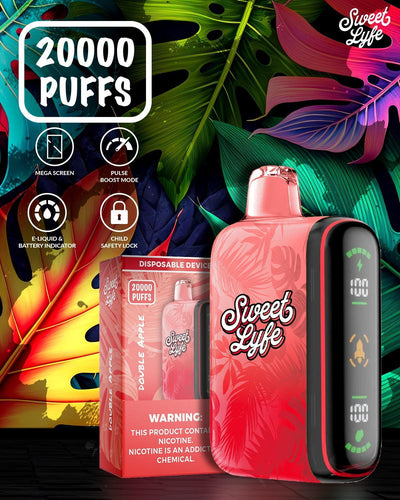 20,000 Puffs Nicotine Vape - Double Apple