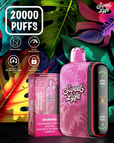 20,000 Puffs Nicotine Vape - Strawberry Watermelon