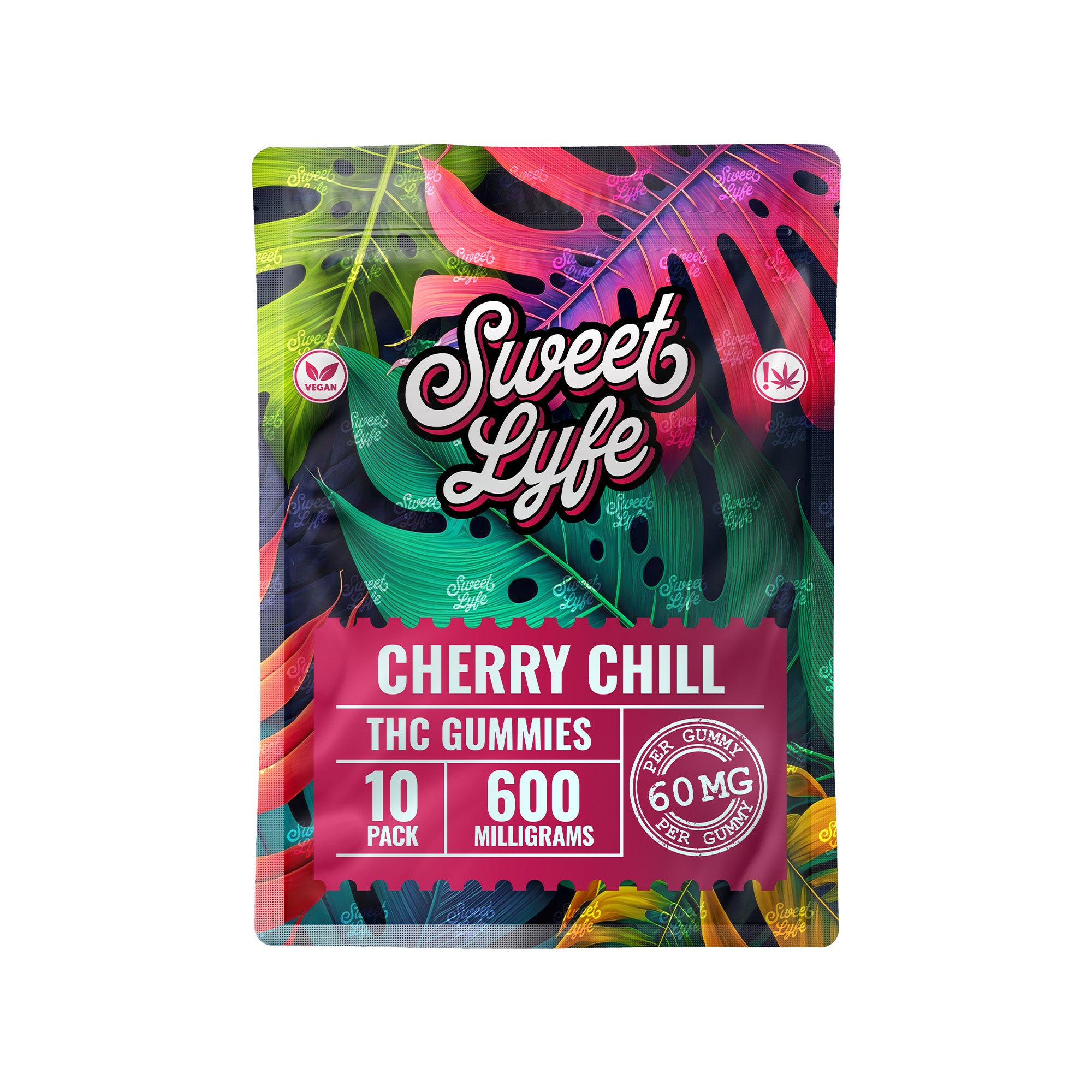 Vegan Gummies 600 MG THC - Bag - Cherry Chill