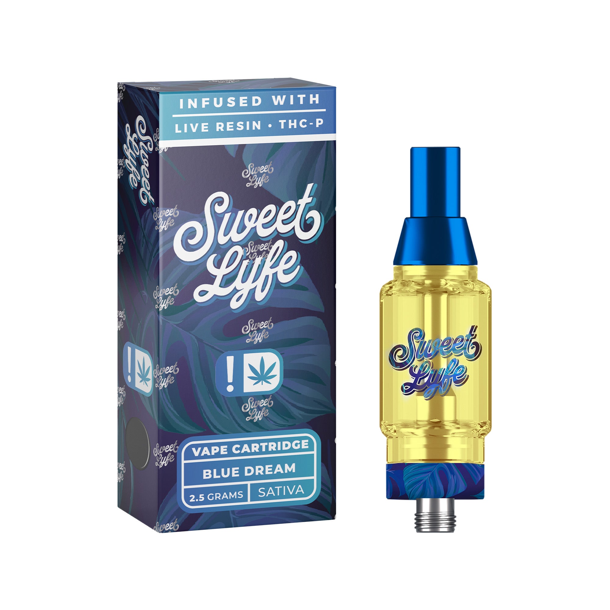 Vape Cartridges 2.5ml Infused with Live Resin Delta-8 + THCP - Blue Dream - Sativa